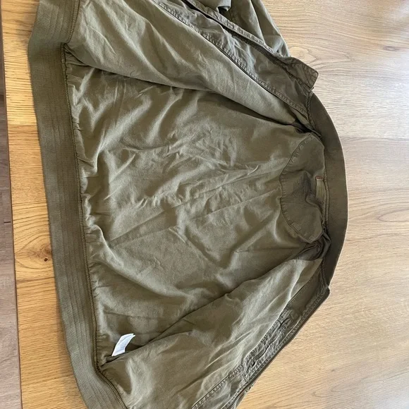 American Eagle Men’s Army Green Bomber Field Jacket Military Fatigue Size XL - Picture 5 of 14